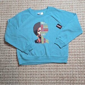 Indent Black History Equality Large Crew Sweatshirt Top Juneteenth Sweater